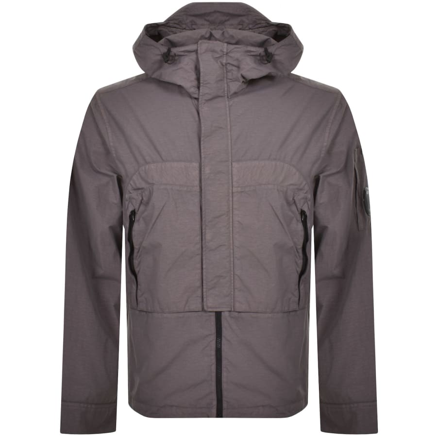 CP Company Long Sleeved Full Zip Overshirt Purple Mainline Menswear United States
